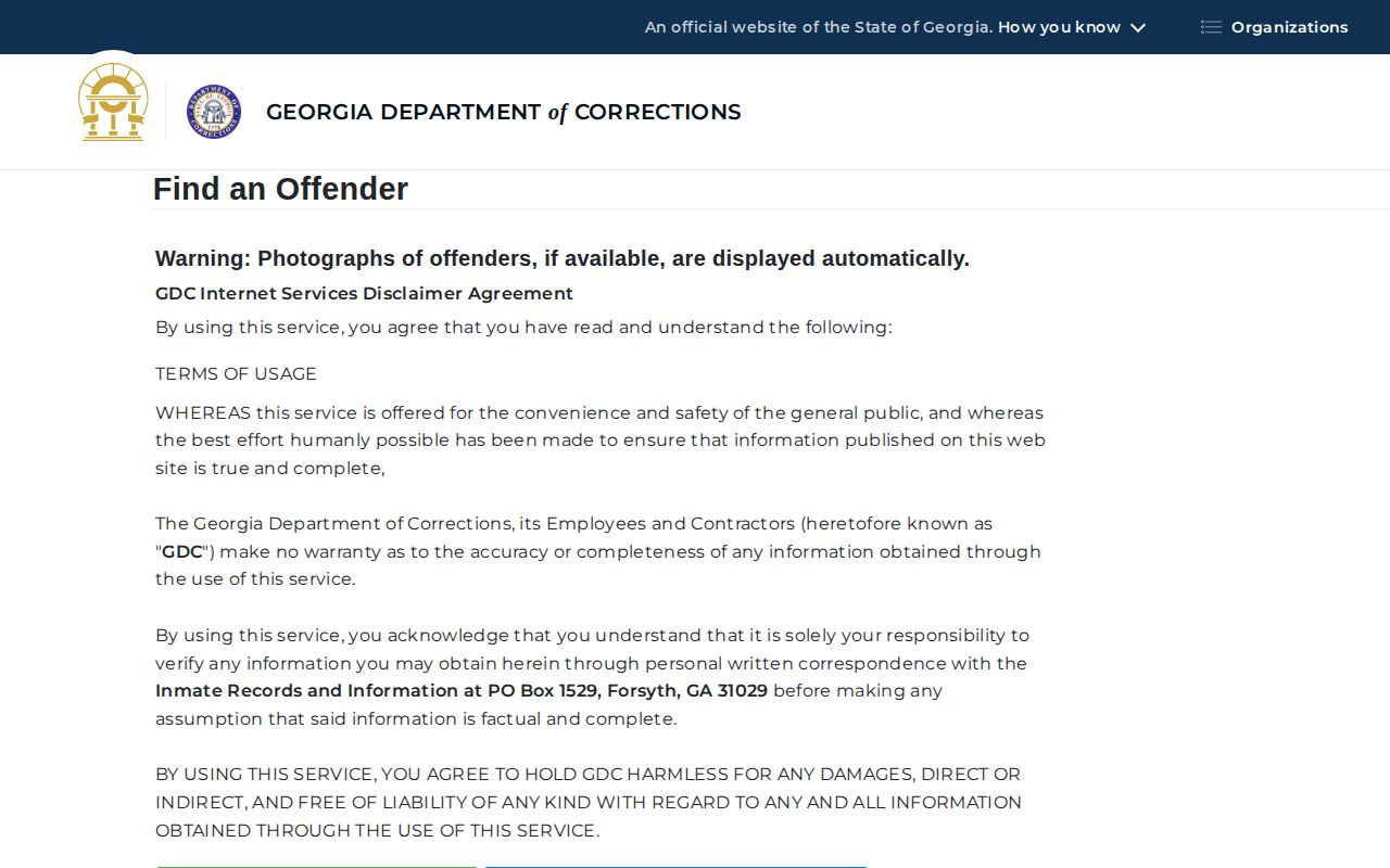 GDC offender search for Meriwether County released inmates